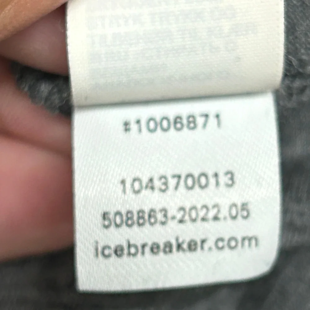 Icebreaker 200 Oasis Merino Wool Thermal Leggings Mens Large Gray Base Layer